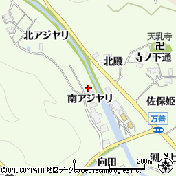 兵庫県川辺郡猪名川町万善南アジヤリ周辺の地図