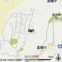 兵庫県宝塚市長谷道谷周辺の地図