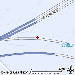 安坂山トンネル周辺の地図