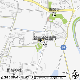 甲賀市　甲南西保育園周辺の地図