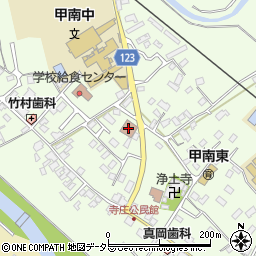 甲南郵便局周辺の地図