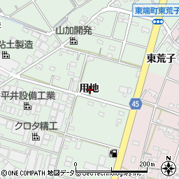 愛知県安城市東端町用地周辺の地図