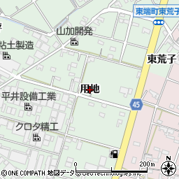 愛知県安城市東端町（用地）周辺の地図