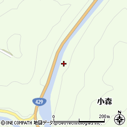 岡山県加賀郡吉備中央町小森264周辺の地図