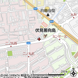 セブンイレブン京都向島ニュータウン店周辺の地図