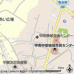 滋賀県甲賀市甲南町竜法師527周辺の地図