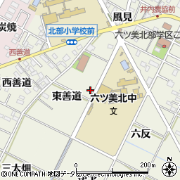 愛知県岡崎市土井町東善道6周辺の地図