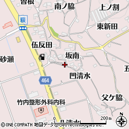 愛知県知多郡阿久比町萩坂南15周辺の地図