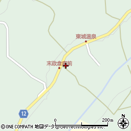 広島県庄原市東城町粟田2695周辺の地図
