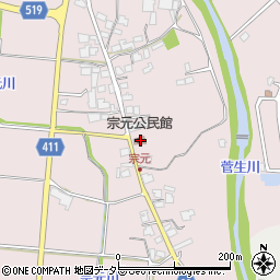 兵庫県姫路市夢前町菅生澗1068周辺の地図