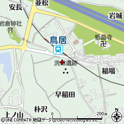 愛知県新城市有海島周辺の地図
