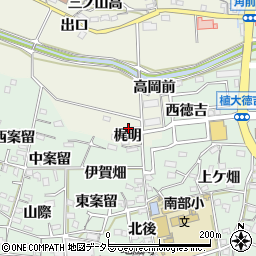 愛知県知多郡阿久比町矢高梶明周辺の地図