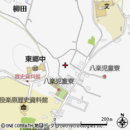 愛知県新城市八束穂屋敷周辺の地図