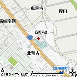 愛知県岡崎市藤川町西小坂15周辺の地図