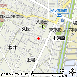 愛知県岡崎市井内町久世68周辺の地図