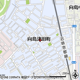 京都府京都市伏見区向島津田町周辺の地図