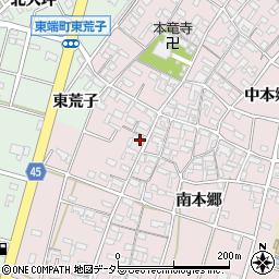 愛知県安城市和泉町南本郷185周辺の地図