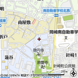 愛知県岡崎市針崎町朱印地30周辺の地図