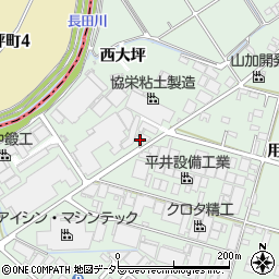 愛知県安城市東端町中大坪43周辺の地図