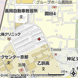 鍵開けの生活救急車　長岡京市エリア専用ダイヤル周辺の地図
