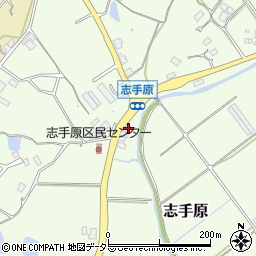 兵庫県三田市志手原473-1周辺の地図