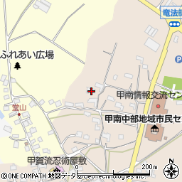 滋賀県甲賀市甲南町竜法師512周辺の地図