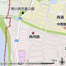 京都府宇治市五ケ庄西川原周辺の地図