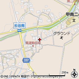 滋賀県甲賀市甲南町杉谷2036周辺の地図
