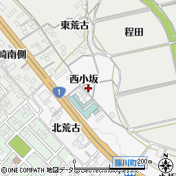 愛知県岡崎市藤川町西小坂33周辺の地図