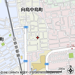 京都府京都市伏見区向島中島町周辺の地図