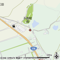 兵庫県三田市加茂197周辺の地図