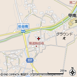 滋賀県甲賀市甲南町杉谷2031周辺の地図