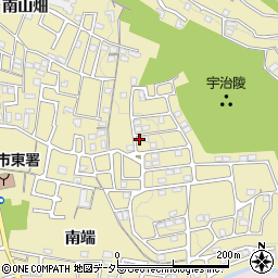 京都府宇治市木幡南山12-45周辺の地図