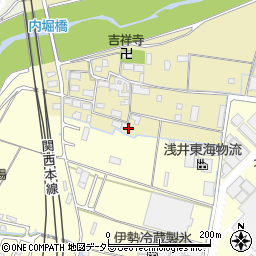 三重県四日市市内堀町周辺の地図