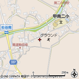 滋賀県甲賀市甲南町杉谷2064周辺の地図