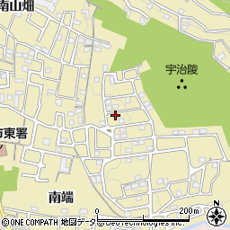 京都府宇治市木幡南山12-46周辺の地図