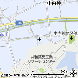 兵庫県三田市中内神403周辺の地図