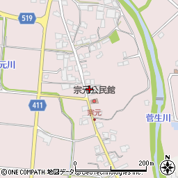 兵庫県姫路市夢前町菅生澗1066-1周辺の地図
