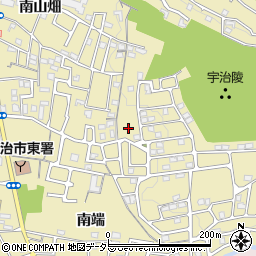 京都府宇治市木幡南山12-9周辺の地図