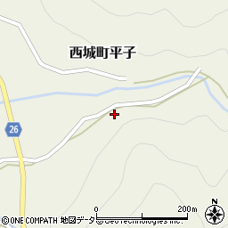 広島県庄原市西城町平子167周辺の地図