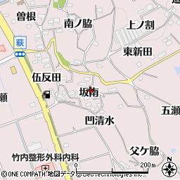 愛知県知多郡阿久比町萩坂南23周辺の地図