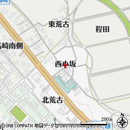 愛知県岡崎市藤川町（西小坂）周辺の地図