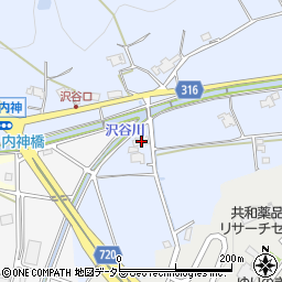 兵庫県三田市中内神314周辺の地図