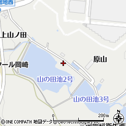 愛知県岡崎市岡町原山8周辺の地図