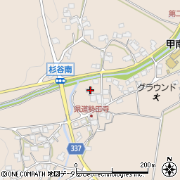 滋賀県甲賀市甲南町杉谷2122周辺の地図