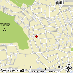京都府宇治市木幡南山68-24周辺の地図
