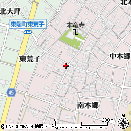 愛知県安城市和泉町南本郷165-1周辺の地図