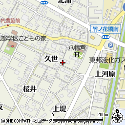 愛知県岡崎市井内町久世51周辺の地図