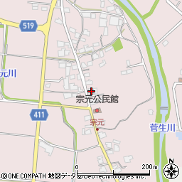 兵庫県姫路市夢前町菅生澗1065周辺の地図