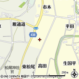 愛知県新城市大宮塚田周辺の地図